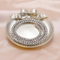 Zinc Alloy Jewelry Sets plated  & for woman & with rhinestone nickel lead & cadmium free 3mm Sold By PC