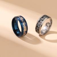 Ring Finger ze stali nierdzewnej, Stal nierdzewna 304, biżuteria moda & różnej wielkości do wyboru & dla człowieka, dostępnych więcej kolorów, 8x2mm, sprzedane przez PC