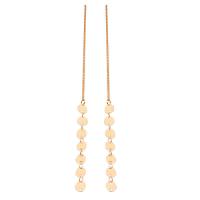 Zinc Alloy Drop Earrings gold color plated fashion jewelry & for woman nickel lead & cadmium free 120mm Sold By Pair