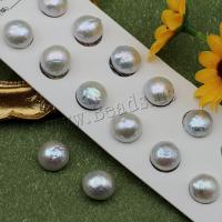 Cultured Baroque Freshwater Pearl Beads DIY & no hole white 12-13mm Sold By Pair