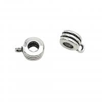 Zinc Alloy Bail Beads Donut antique silver color plated vintage & DIY nickel lead & cadmium free Approx Sold By Bag