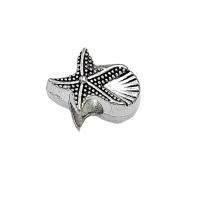 Zinc Alloy Jewelry Beads Starfish antique silver color plated vintage & DIY nickel lead & cadmium free Approx Sold By Bag