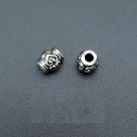 Zinc Alloy Spacer Beads barrel antique silver color plated vintage & DIY nickel lead & cadmium free Approx Sold By Bag