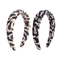 Hair Bands, Cloth, with Sponge, handmade, fashion jewelry & for woman, more colors for choice, 130x140x30mm, Sold By PC