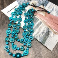 drvo ogrlica, stoving lakova, tri sloja & modni nakit & za žene, više boja za izbor, Dužina Približno 30.7 inčni, Prodano By PC