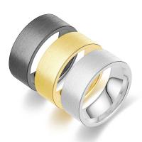 Couple Finger Rings Titanium Steel Vacuum Ion Plating polished & Unisex Sold By PC