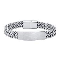 Stainless Steel Jewelry Bracelet, 304 Stainless Steel, polished, fashion jewelry & for man, original color, 40x12mm, Length:Approx 7.87 Inch, Sold By PC