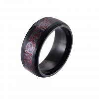Палец кольцо из нержавеющей стали, Нержавеющая сталь 304, Другое покрытие, ювелирные изделия моды & разный размер для выбора & Мужский, 8x2mm, продается PC