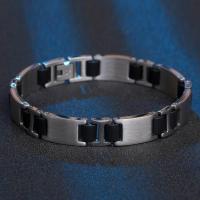 Titanium Steel Bracelet & Bangle with Silicone fashion jewelry & for man 10mm Sold Per Approx 8.26 Inch Strand