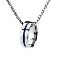 Titanium Steel Necklace, fashion jewelry & for man, original color, 8x24mm, Length:Approx 23.62 Inch, Sold By PC