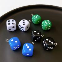 Mobile Phone DIY Decoration Resin Dice cute nickel lead & cadmium free 14mm Approx Sold By Bag