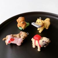 Mobile Phone DIY Decoration, Resin, Dog, cute & different size for choice, more colors for choice, nickel, lead & cadmium free, 35mm, Approx 100PCs/Bag, Sold By Bag
