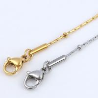 Stainless Steel Necklace Chain 304 Stainless Steel Vacuum Ion Plating DIY Sold By PC