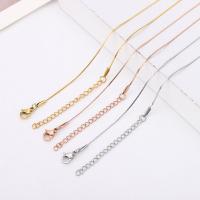 Stainless Steel Necklace Chain 304 Stainless Steel Vacuum Ion Plating DIY Sold By PC