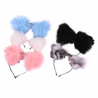 Hair Bands Plush handmade fashion jewelry & for woman 220*200mm 100*100mm Sold By PC