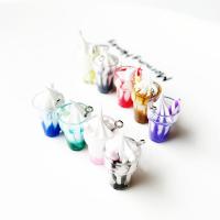 Resin Pendant, Cup, break proof & cute & DIY, more colors for choice, nickel, lead & cadmium free, 19x13mm, Approx 100PCs/Bag, Sold By Bag