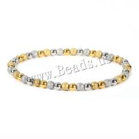 Stainless Steel Jewelry Bracelet, 304 Stainless Steel, plated, fashion jewelry, more colors for choice, 4mm, Length:Approx 17.3 cm, Sold By PC