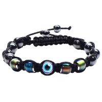 Evil Eye Jewelry Bracelet, Natural Stone, fashion jewelry, more colors for choice, Length:Approx 19 cm, Sold By PC