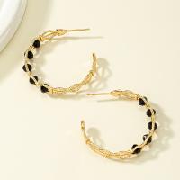Zinc Alloy Stud Earring with Plastic Pearl Vacuum Ion Plating fashion jewelry nickel lead & cadmium free Sold By Pair