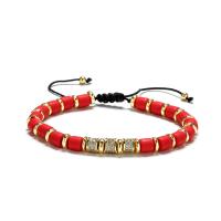 Brass Bracelet & Bangle with Gemstone plated Adjustable & fashion jewelry nickel lead & cadmium free Length Approx 18-21 cm Sold By PC