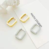 Titanium Steel Lever Back Earring Geometrical Pattern Vacuum Ion Plating fashion jewelry & for woman & hollow Sold By Pair