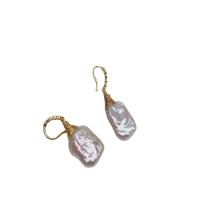 淡水真珠のイヤリング, 天然有核フレッシュウォーターパール, とともに 銅, ゴールドメッキ, ナチュラル & ファッションジュエリー & 女性用, 2色の異なる, 10-11mm, 売り手 ペア