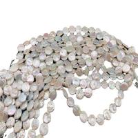 Button Kulturan Slatkovodni Pearl perle, Dugme, Prirodno & možete DIY, multi-boji, 15-18mm, Prodano Per 36-38 cm Strand