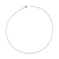 Brass Necklace with Freshwater Pearl with 5.5cm extender chain real gold plated Natural & fashion jewelry & for woman golden Length 36.2 cm Sold By PC