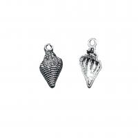 Zinc Alloy Pendants Conch antique silver color plated vintage & DIY nickel lead & cadmium free Approx Sold By Bag