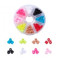Plastic Kralen, PE Plastic, 8 kleuren & DIY, gemengde kleuren, 105x28mm, Verkocht door box