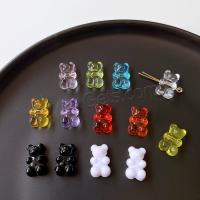 DIY Jewelry Supplies, Acrylic, Bear, break proof & cute, more colors for choice, 11x17mm, Approx 100PCs/Bag, Sold By Bag