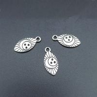 Tibetan Style Pendants, antique silver color plated, break proof & DIY, silver color, nickel, lead & cadmium free, 19x9mm, Approx 100PCs/Bag, Sold By Bag