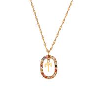 316L Stainless Steel Necklace with 2inch extender chain 12 Signs of the Zodiac 18K gold plated & micro pave cubic zirconia & for woman & hollow Length Approx 15.7 Inch Sold By PC