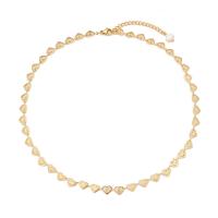 Acier inoxydable 304 Collier et bracelet, avec perle de plastique, coeur, Plaqué d'or, bijoux de mode & styles différents pour le choix & pour femme, Vendu par PC