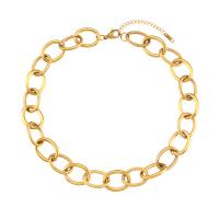 316L Stainless Steel Bracelet and Necklace, real gold plated, punk style & different styles for choice & for woman, Sold By PC