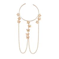 Body Chain Jewelry Zinc Alloy gold color plated fashion jewelry & open & for woman golden Inner Approx 80mm Length 14 cm Sold By PC