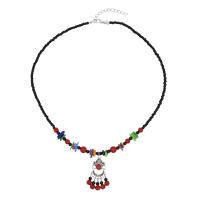 Mixed Hair Accessories Zinc Alloy with Seedbead & turquoise & Gemstone polished fashion jewelry & folk style & multifunctional & for woman 35mm Length 50 cm Sold By PC