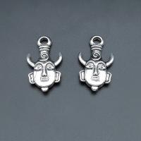 Character Zinc Alloy Pendants antique silver color plated vintage & DIY nickel lead & cadmium free Approx Sold By Bag
