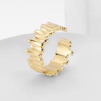 Brass δάχτυλο του δακτυλίου, Ορείχαλκος, χρώμα επίχρυσο, κοσμήματα μόδας & για τη γυναίκα, νικέλιο, μόλυβδο και κάδμιο ελεύθεροι, Μέγεθος:7.5, Sold Με PC