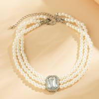 Nakit Kompleti, Plastična Pearl, ručno izrađen, modni nakit & različitih stilova za izbor & za žene, više boja za izbor, Prodano By PC