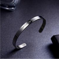 Titanium Steel Bracelet & Bangle polished fashion jewelry & Unisex Inner Approx 65mm Sold By PC