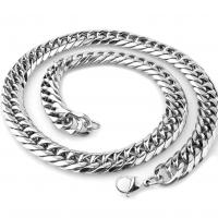 Edelstahl Schmuck Halskette, 304 Edelstahl, poliert, Modeschmuck & unterschiedliche Länge der Wahl & für den Menschen, 8mm, verkauft von PC