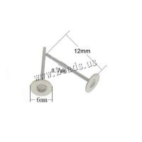 Stainless Steel Earring Stud Component 304 Stainless Steel original color 0.7mm Sold By Bag