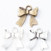 Tibetan Style Bowknot Pendants, plated, DIY, more colors for choice, nickel, lead & cadmium free, 18x16x3mm, Sold By PC