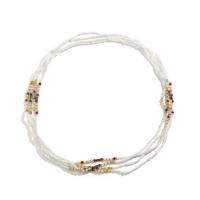 dekorativní Belt, Seedbead, s Imitovaný křišťál & Plastové Pearl, 4 kusy & módní šperky & pro ženy, více barev na výběr, 240x16mm, Délka 31.4 inch, Prodáno By nastavit