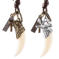Rindleder Halskette, Kuhhaut, mit Eisen & Zinklegierung, handgemacht, Modeschmuck & für Frau, keine, 65mm, Länge 70-73 cm, verkauft von PC