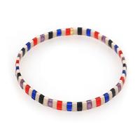 Bracelet de perles de verre, TILA-Perles, Style bohème & unisexe, couleurs mélangées, protéger l'environnement, sans nickel, plomb et cadmium, Longueur:Environ 16.5 cm, Vendu par PC