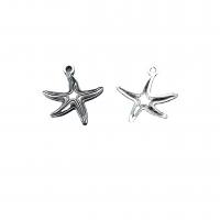 Zinc Alloy Animal Pendants Starfish antique silver color plated vintage & DIY nickel lead & cadmium free Approx Sold By Bag