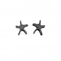 Tibetan Style Spacer Beads, Starfish, antique silver color plated, vintage & DIY, nickel, lead & cadmium free, 13x11mm, Approx 100PCs/Bag, Sold By Bag