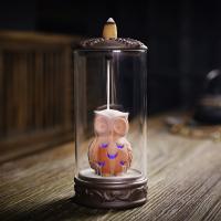 Backflow Incense Burner, Porcelain, handmade, for home and office & durable & with LED light & different styles for choice, Sold By PC